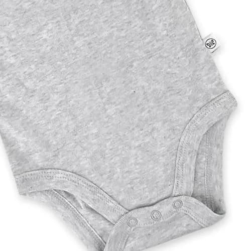 HonestBaby 5-Pack Organic Cotton Short Sleeve Bodysuits for Infant Baby Boys, Natural Ombre, 3-6 Months | Breathable & Gentle thumbnail 3