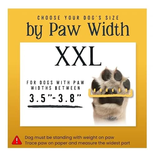 DOK TigerToes Non-Slip Dog Socks XXL (4-Pack) | Extra-Thick Grip for Hardwood Floors & Hot Pavement thumbnail 5