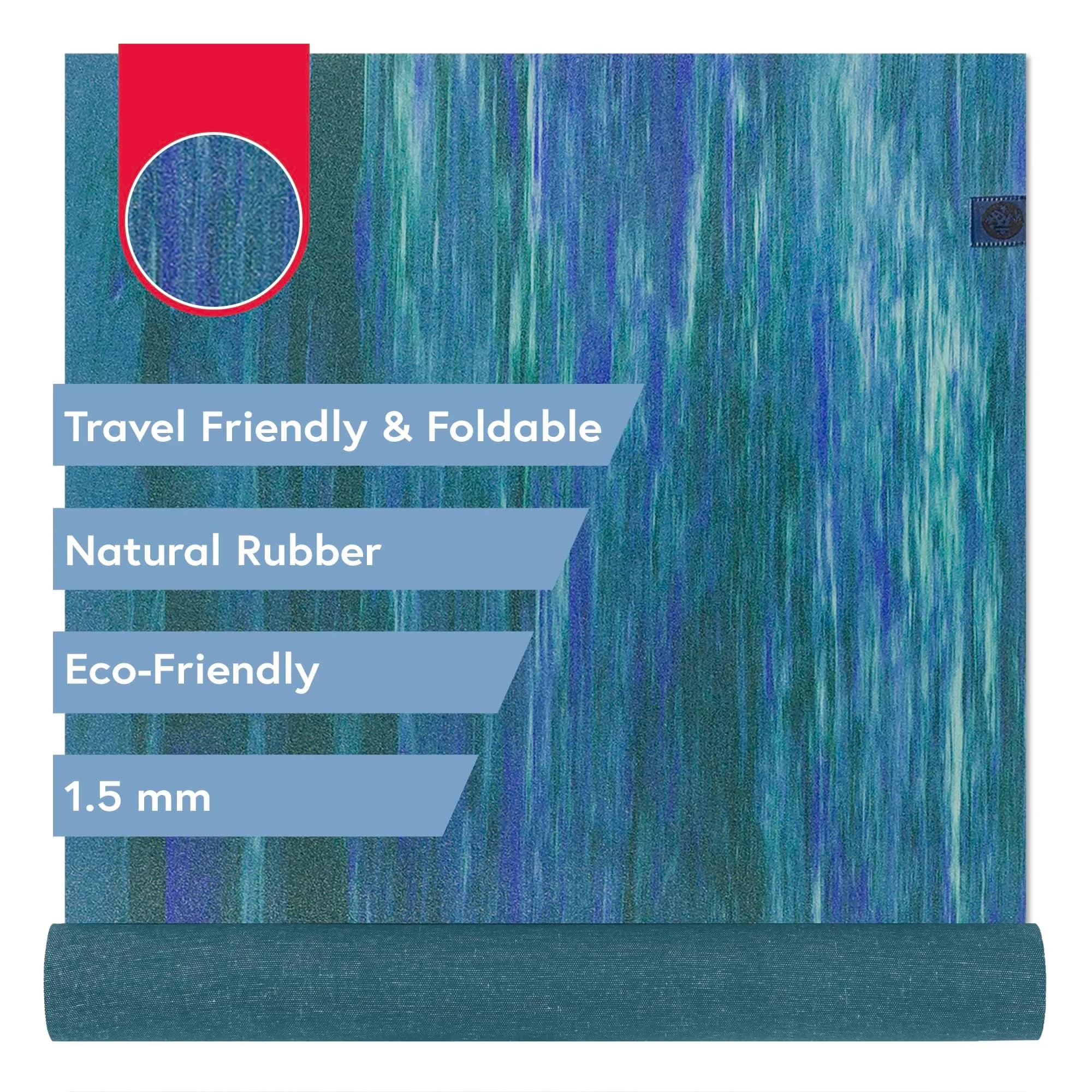 Manduka eKO SuperLite Yoga Mat 71" x 24" (1.5mm) | Foldable Travel Mat with Textured Grip - main product image