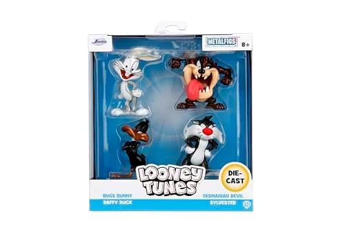 Jada Looney Tunes Metalfigs 4-Pack Bugs Bunny, Tasmanian Devil, Daffy Duck, Sylvester the Cat 2.5" (6.35cm) Metal Figures | Officially Licensed Collectible thumbnail 2