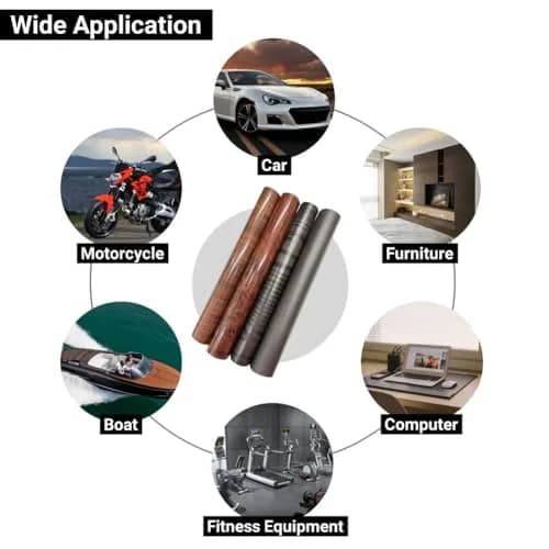 GreceYou Wood Grain Vinyl Wrap Sticker Decal Car Interior Wraps 40x100cm | Waterproof Self-Adhesive DIY Film thumbnail 4