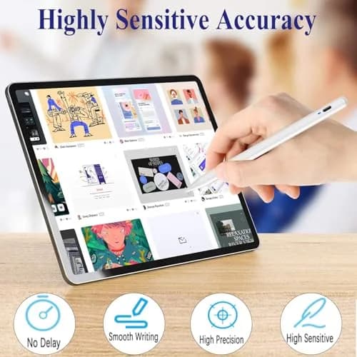 CMARS Stylus Pen for Android/Samsung A11+/A9+ | Double Tap, USB-C Charge, Magnetic Tips thumbnail 7
