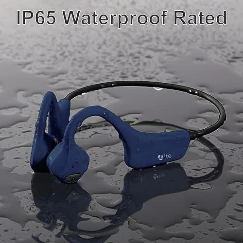 YouthWhisper Open Ear Bone Conduction Headphones Navy Blue | Bluetooth 5.0, IP65 Waterproof, 8-Hour Battery thumbnail 5