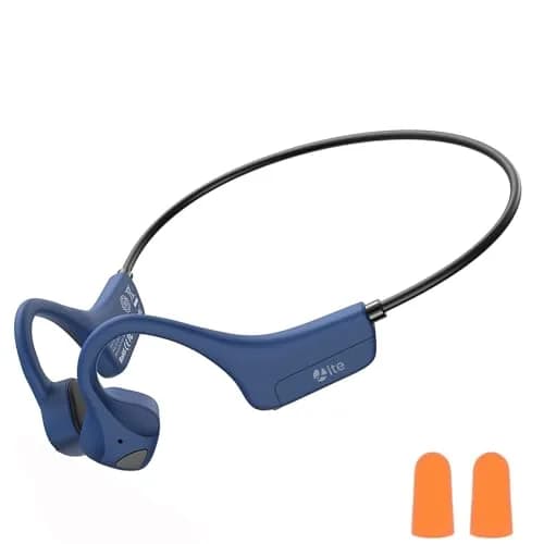 YouthWhisper Open Ear Bone Conduction Headphones Navy Blue | Bluetooth 5.0, IP65 Waterproof, 8-Hour Battery thumbnail 1
