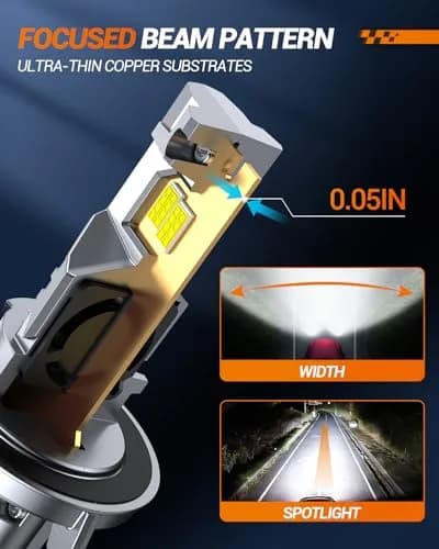 SEALIGHT S2S H13 H10 LED Fog Light Bulbs Combo, 9008+9145, 6500K White | Wide View & Fog Performance thumbnail 6