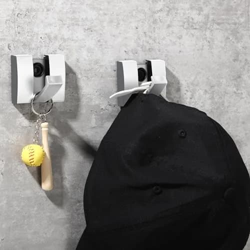 Queekay 4 Pcs Folding Hideaway Coat Hooks Space Aluminum | Retractable Wall Hanging Holder for Closet & Bathroom thumbnail 5