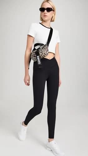 Splits59 Mia Rigor 7/8 Leggings | High-Rise Skinny Nylon Blend Black thumbnail 5