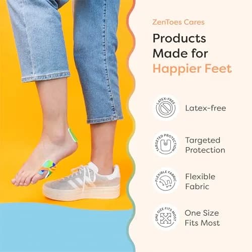 ZenToes U-Shaped Felt Callus Pads 18 Count | Protects Feet from Friction and Pressure thumbnail 6