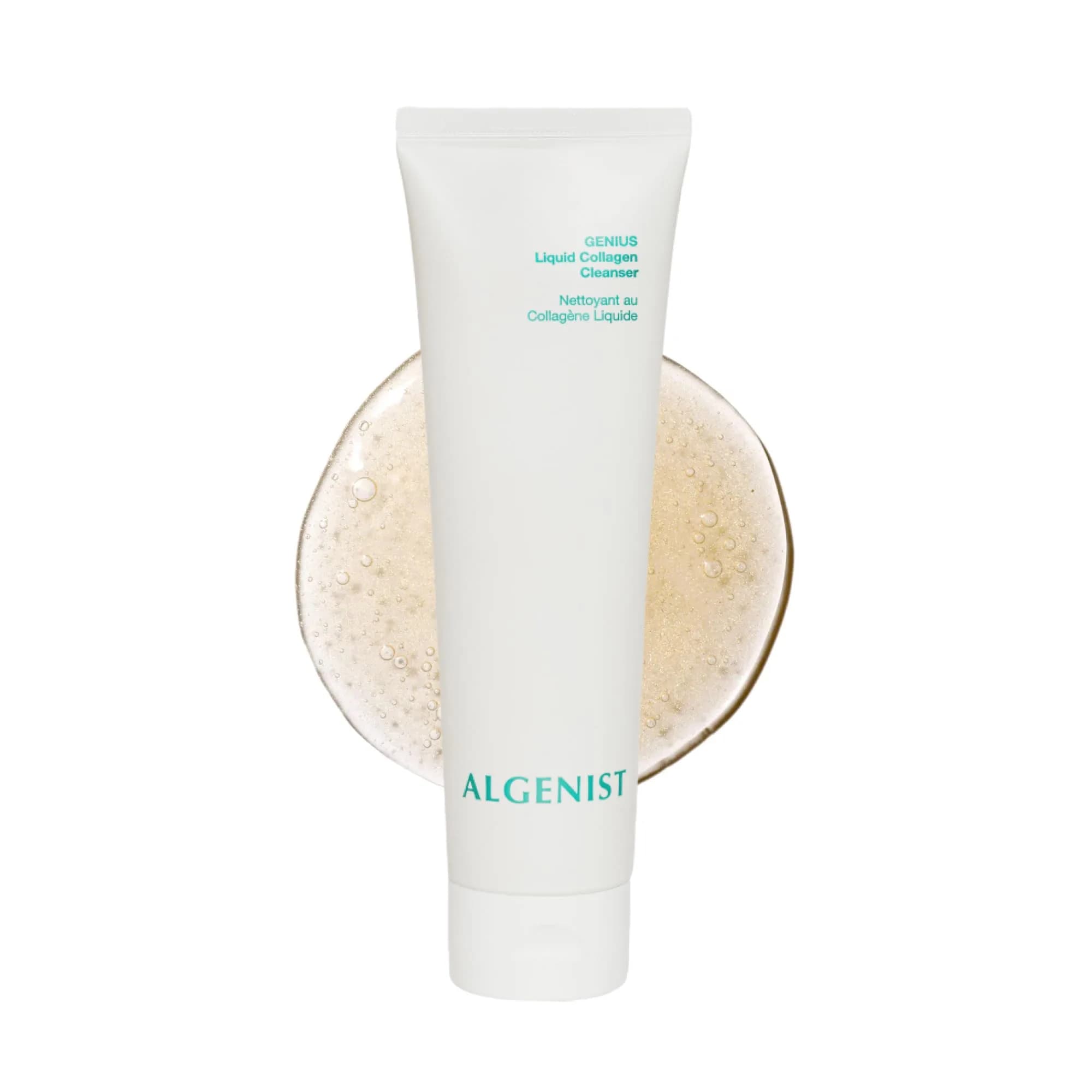 Algenist GENIUS Liquid Collagen Cleanser - Gel-to-Cream Foaming Cleanser for Removing Makeup, Dirt, Oil, Sunscreen & Environmental Aggressors for Soft, Nourished Skin (150ml)