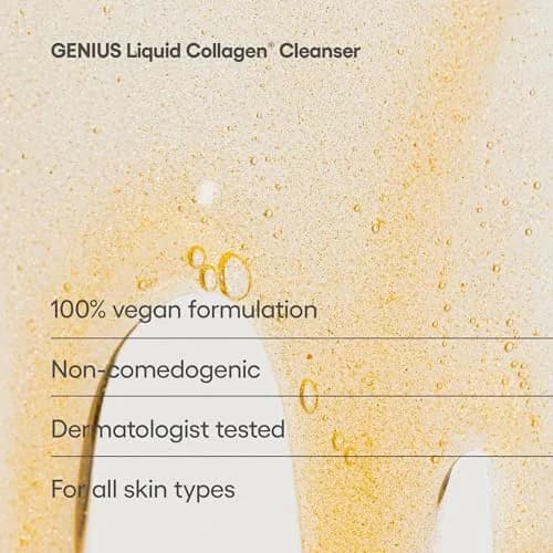 Algenist GENIUS Liquid Collagen Cleanser - Gel-to-Cream Foaming Cleanser for Removing Makeup, Dirt, Oil, Sunscreen & Environmental Aggressors for Soft, Nourished Skin (150ml) thumbnail 3