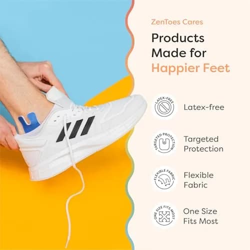ZenToes U-Shaped Felt Callus Pads 18 Count | Cushioning for Foot Pain Relief thumbnail 6