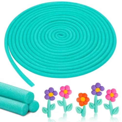 Frienda 5/8 Inch x 40 Ft Green Foam Noodles for Crafts | Versatile Pool Noodles Foam Tubes for Modeling & DIY Arts - main product image