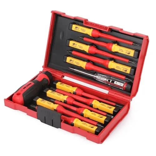 HURRICANE 13 Piece 1000V Insulated Electrician Screwdriver Set | Cr-V Magnetic Tips for Professional & Home Repair thumbnail 1