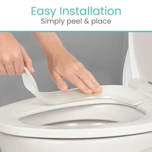 Vive Gel Toilet Seat Cushion Cover - Raised Padded Riser for Standard & Elongated Toilets | Pressure & Pain Relief thumbnail 6