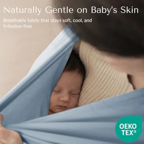 Konssy Rayon Made from Bamboo Nursing Cover for Breastfeeding, 156 g (5.5 oz) | Breathable & Stretchy for 360° Privacy thumbnail 3