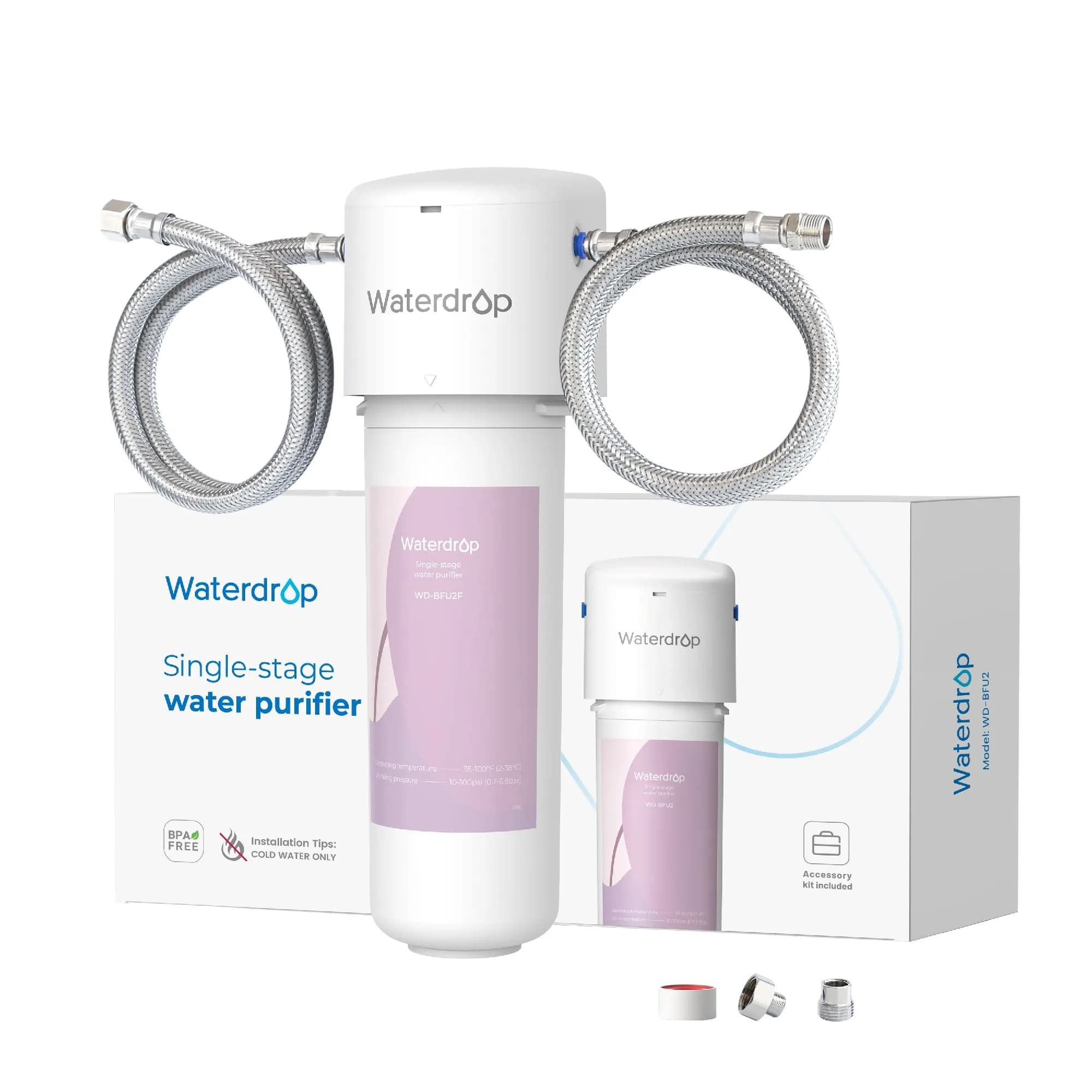 Waterdrop 15UA-UF Ultra Filtration Under Sink Water Filter System 19,000 Gallons (71,942 L) | Reduces Lead, Chlorine, Bad Taste & Odor - main product image