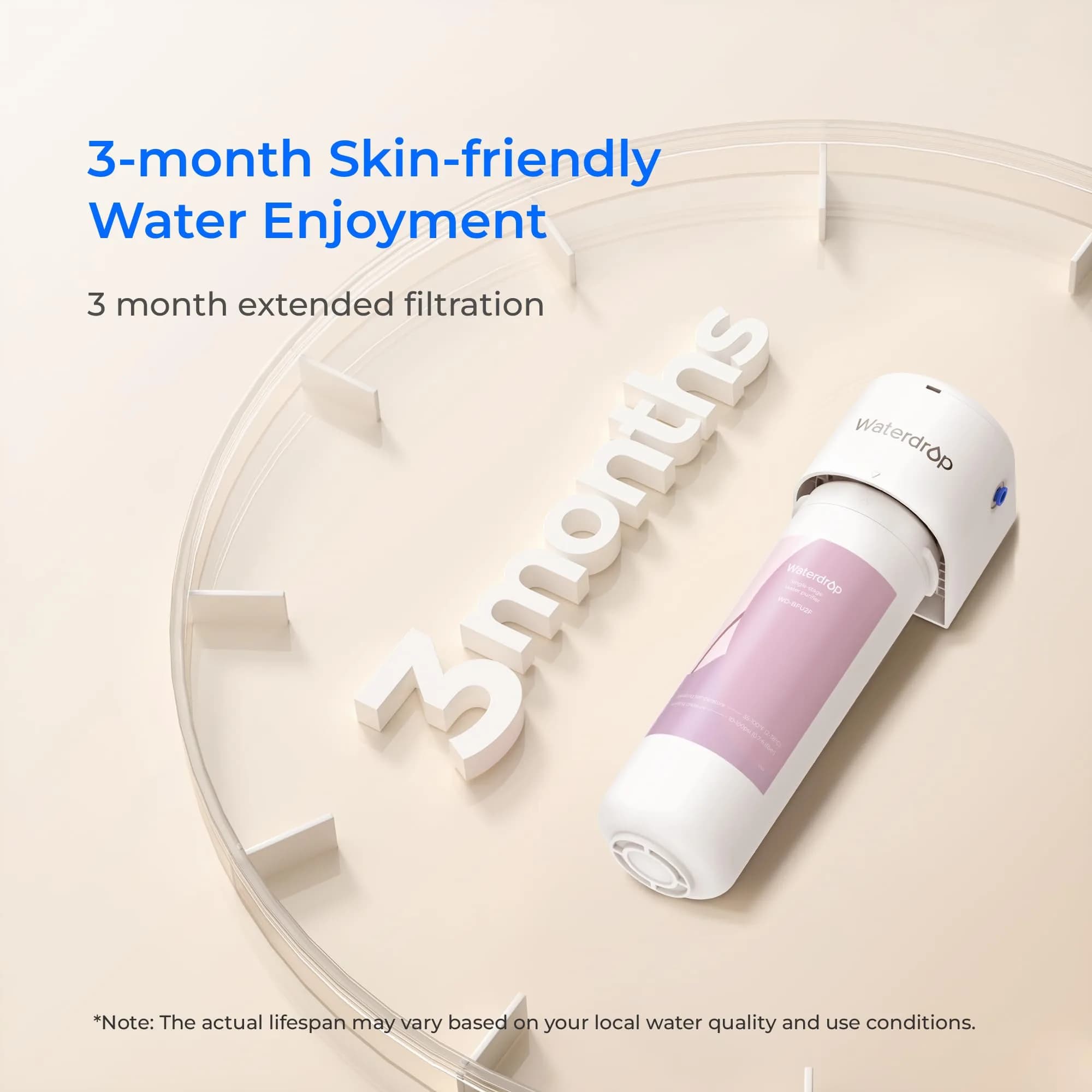 Waterdrop BFU2 Bathroom Sink Filter for Skincare 320 Gallons | Reduces Chlorine & Scale - view 8
