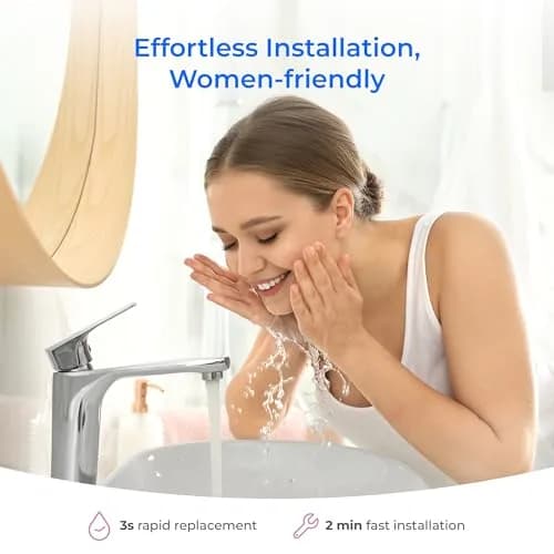 Waterdrop BFU2 Bathroom Sink Filter for Skincare 320 Gallons | Reduces Chlorine & Scale thumbnail 9