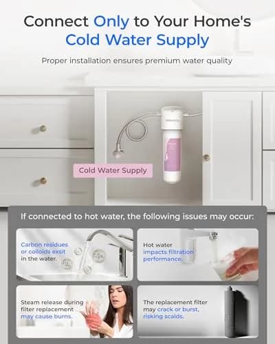 Waterdrop BFU2 Bathroom Sink Filter for Skincare 320 Gallons | Reduces Chlorine & Scale thumbnail 2