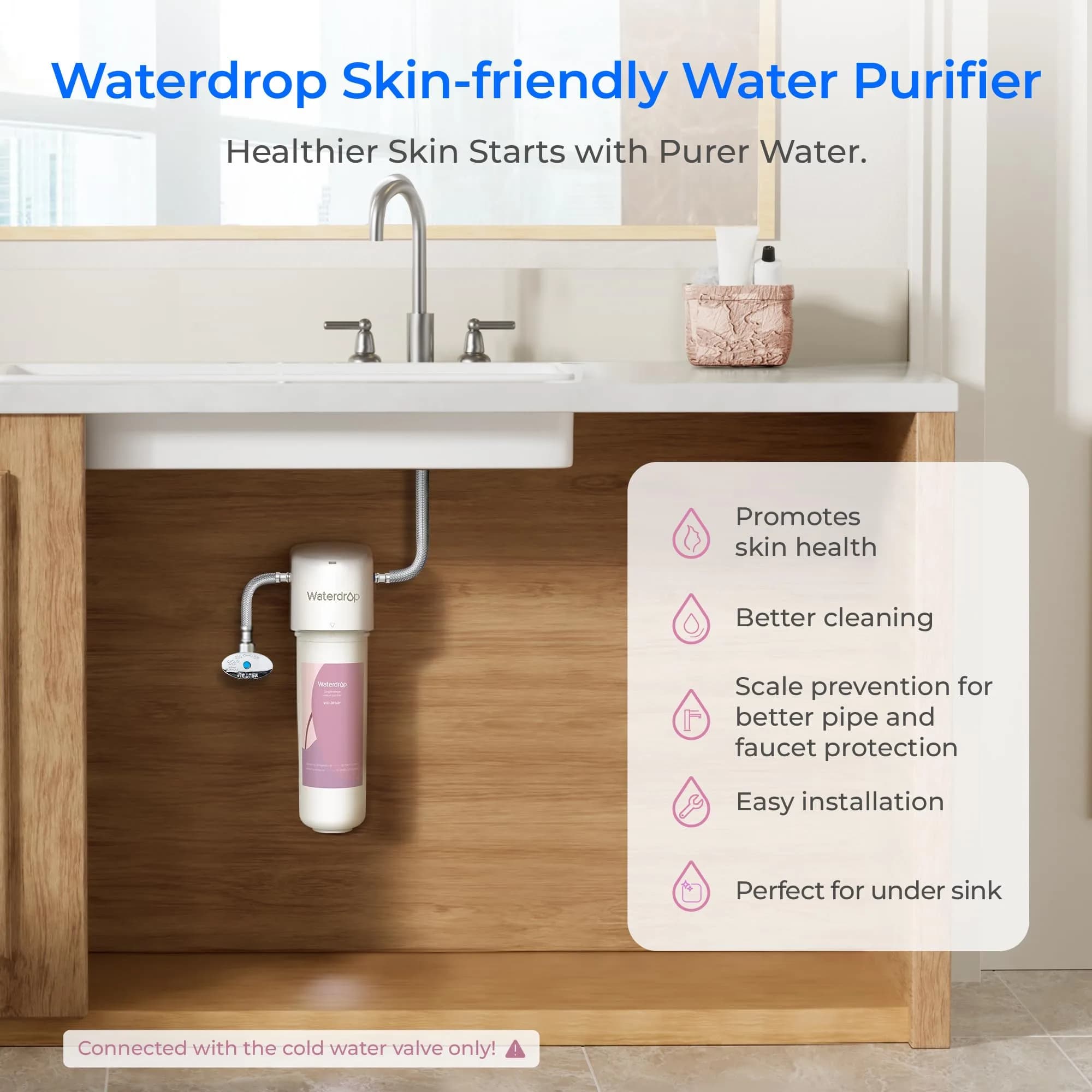 Waterdrop 15UA-UF Ultra Filtration Under Sink Water Filter System 19,000 Gallons (71,942 L) | Reduces Lead, Chlorine, Bad Taste & Odor - view 3