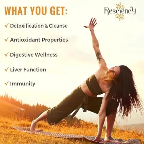 Resciency Detox Binder Supplement - Activated Charcoal, Zeolite, Bentonite Clay | Liver & Gut Support, Max Absorption, 90 Count (Pack of 2) thumbnail 4