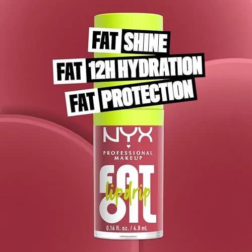 NYX PROFESSIONAL MAKEUP Fat Oil Lip Drip Tinted Lip Gloss, Chillin Like a Villain (Pale Dusty Rose) 4.7ml (0.16 Fl Oz) | Vegan & Hydrating thumbnail 2
