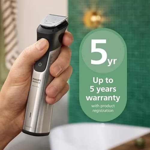 Philips Norelco All-in-One 7000 Series Trimmer MG7970/49 | 23 Attachments, Titanium Blades, 5-Hr Runtime thumbnail 8