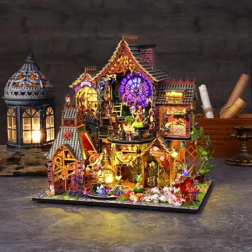 Spilay Dollhouse Miniature with Furniture,DIY Wooden Crafts, 1:24 Scale, Creative Room Idea Gift for Adults & Kids thumbnail 2