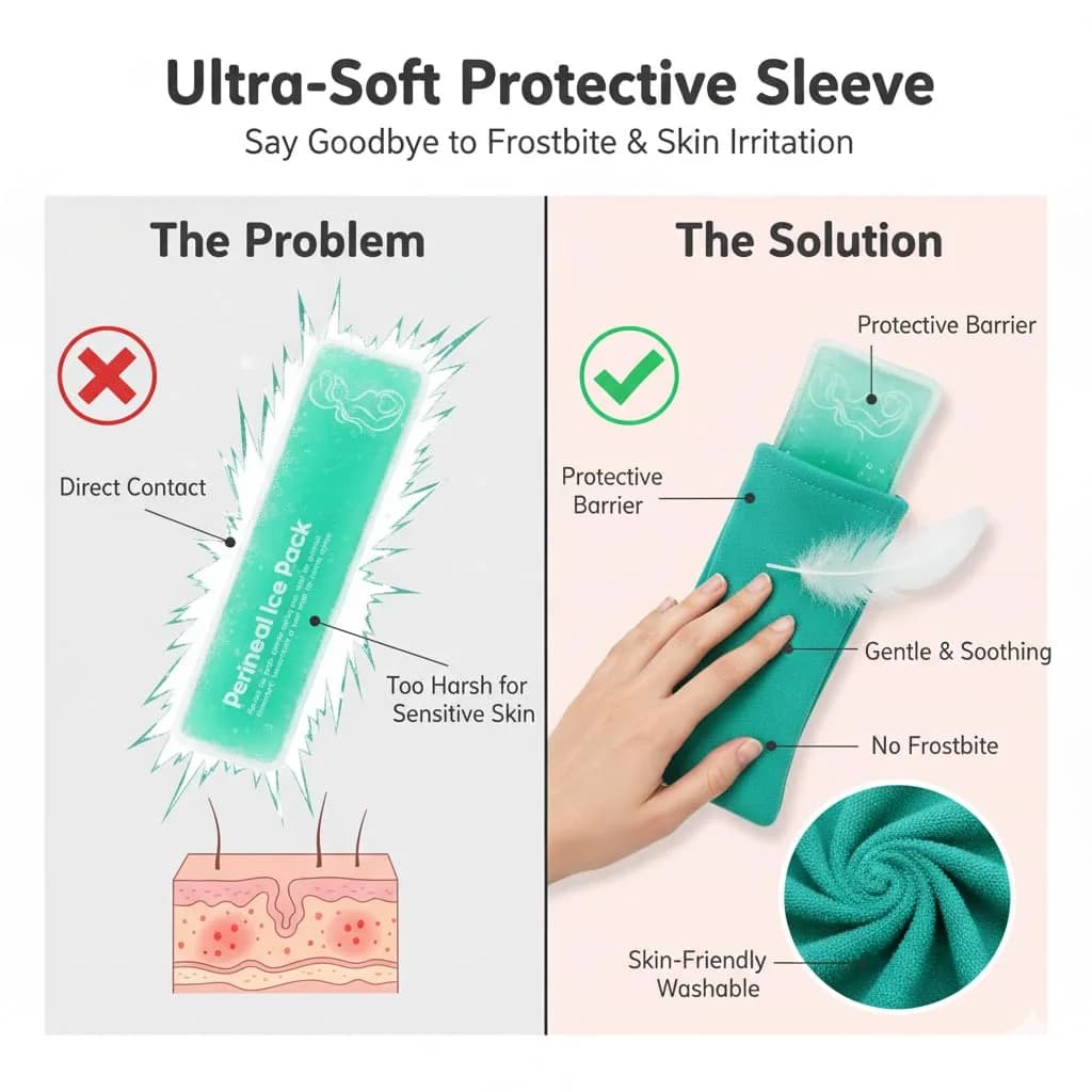 HI FINE CARE Perineal Cooling Pad with 3 Covers | 25.4 cm (10 Inch) Length - view 5