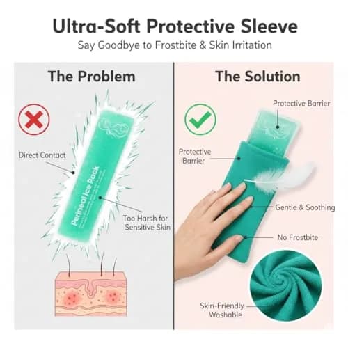 HI FINE CARE Perineal Cooling Pad with 3 Covers | 25.4 cm (10 Inch) Length thumbnail 5