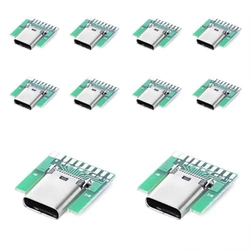 chenyang USB C DIY Connector 10 Pack | Supports 10Gbps Data & 5V 3A Max thumbnail 1