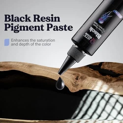 LET'S RESIN Black Epoxy Resin Pigment Paste 100ml (3.38 Fl Oz) | High Concentration Opaque Dye for Resin Art thumbnail 4