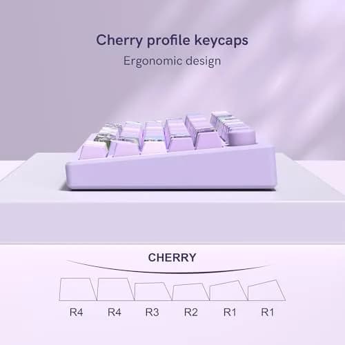 dagaladoo Purple Double Shot PBT Keycaps Set | 130 Keys Cherry Profile Shine Through thumbnail 3