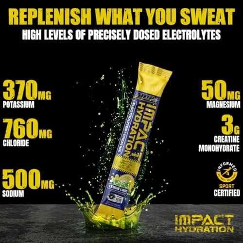 Maximum Human Performance Impact Hydration Electrolyte + Creatine Drink Mix, Lemon Lime | 15.6 Oz | Supports Hydration & Performance thumbnail 10