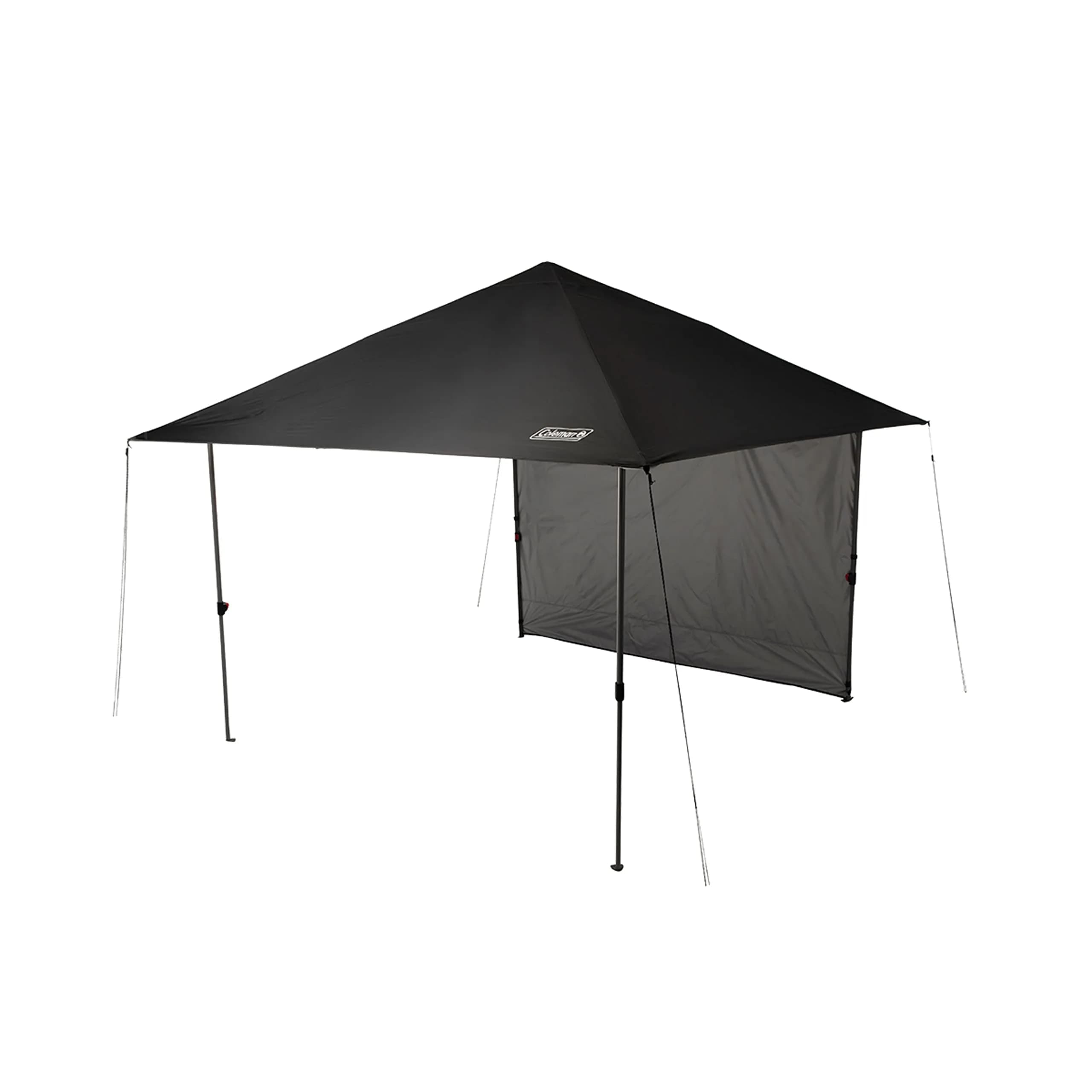 Coleman Oasis Lite Pop-Up Canopy Tent with Side Wall Attachment | Portable Shelter with Easy Setup & Takedown — Black