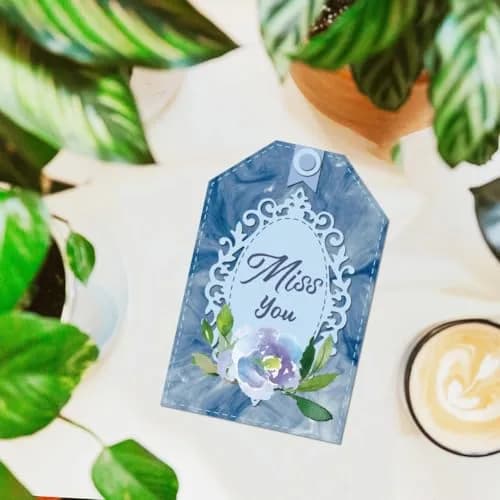 INFUNLY Vintage Lace Frame Die Cut Set | 4 Styles, Metal Stencils for Card Making & Scrapbooking thumbnail 6