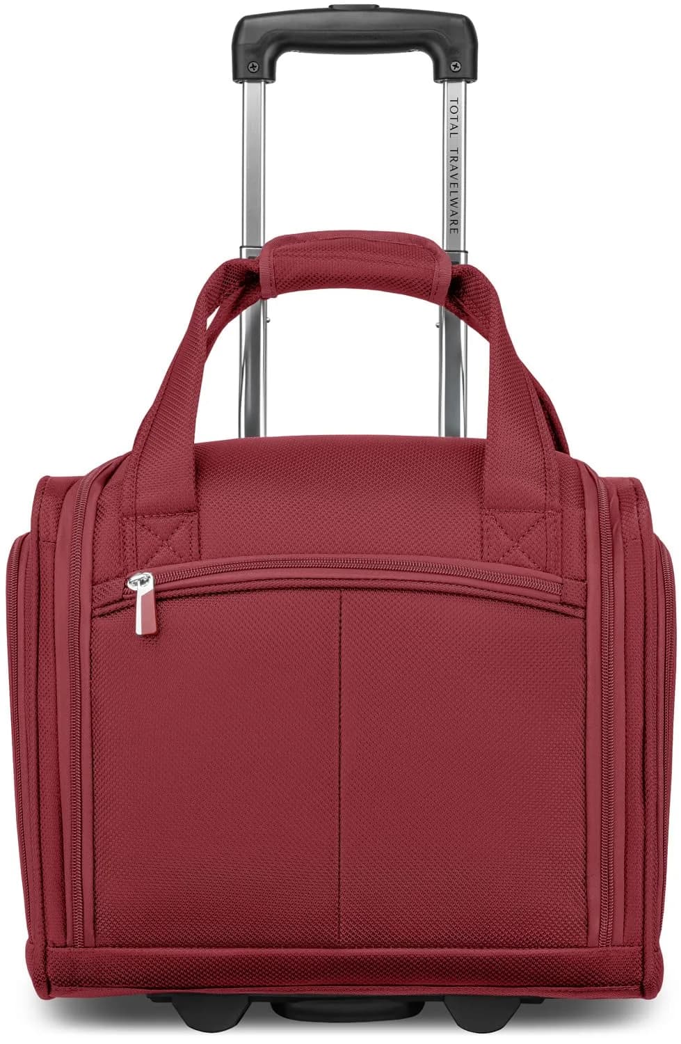 TOTAL TRAVELWARE 15" Under Seat Bag, Wine | Durable Poly-Ballistic Fabric, Carry-On Friendly