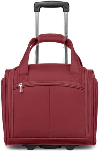TOTAL TRAVELWARE 15" Under Seat Bag, Wine | Durable Poly-Ballistic Fabric, Carry-On Friendly thumbnail 1