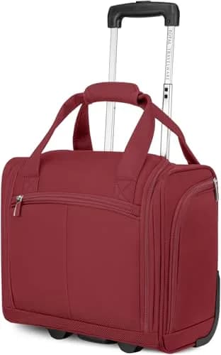 TOTAL TRAVELWARE 15" Under Seat Bag, Wine | Durable Poly-Ballistic Fabric, Carry-On Friendly thumbnail 4
