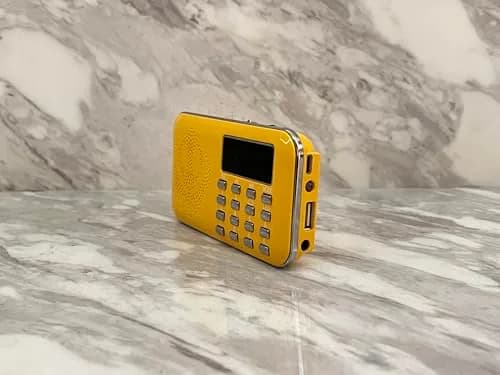 SewaStore.com Gurbani Radio Player with Nitnem & Kirtan | 2100 Hours Gurbani Content, USB Charge, Yellow thumbnail 2