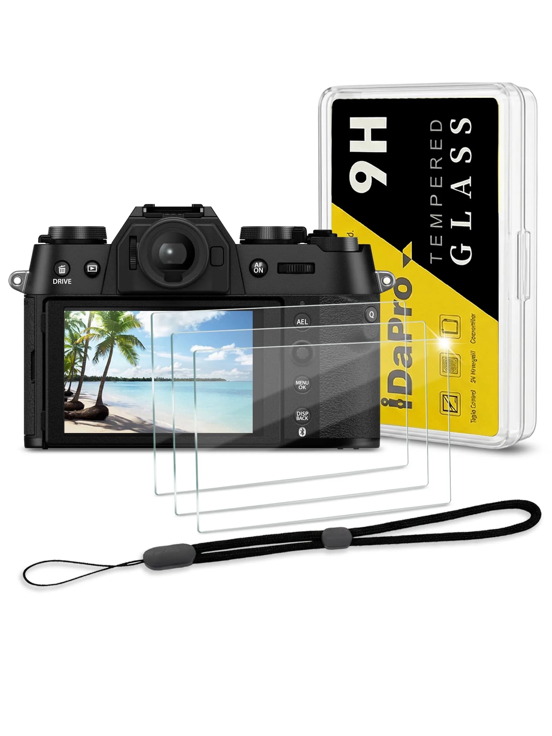 iDaPro Screen Protector for Fujifilm X-T50 9H Tempered Glass | Scratch & Drop Resistant — X-T50
