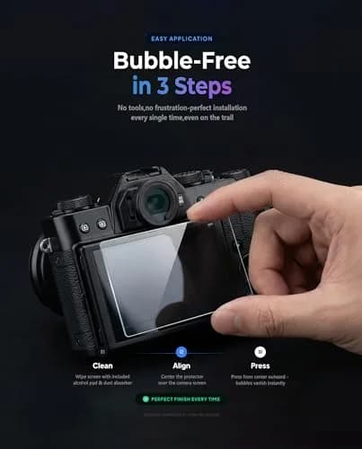 iDaPro Screen Protector for Fujifilm X-T50 9H Tempered Glass | Scratch & Drop Resistant thumbnail 6