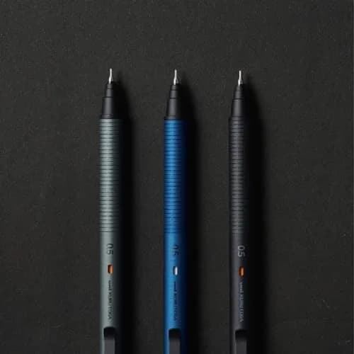 KURUTOGA Mitsubishi Pencil Mechanical Pencil 0.5mm Nocturne Black | Stable, Sharp Lead with Metal Body thumbnail 3