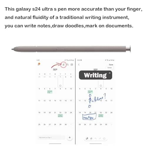 Alovexiong S24 Ultra S Pen for Samsung Galaxy S24 Ultra Stylus Pen Replacement, Violet | Precision Input Pen thumbnail 5