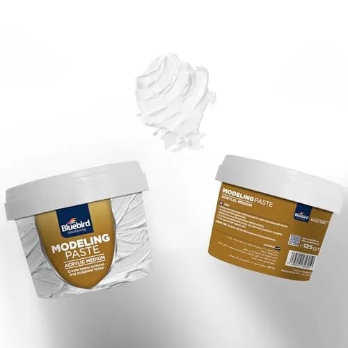 Bluebird Thick Modeling Paste White 150g (5.3 Oz) | High Density Acrylic Medium for Texture and Dimension thumbnail 5