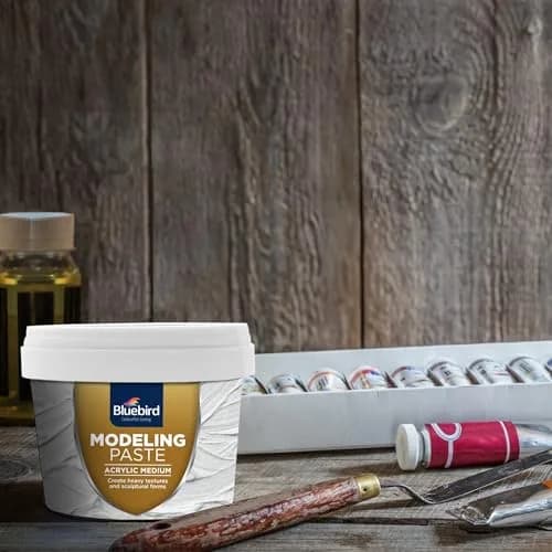 Bluebird Thick Modeling Paste White 150g (5.3 Oz) | High Density Acrylic Medium for Texture and Dimension thumbnail 7