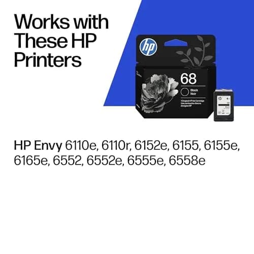HP 68 Black Original Ink Cartridge | 160 Pages Yield | 7FP21TN thumbnail 2