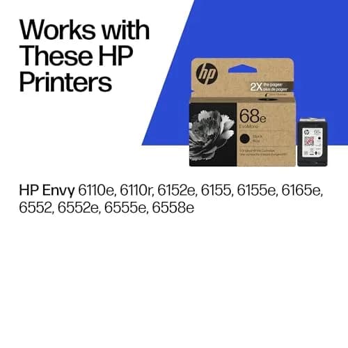HP 68e EvoMore High Yield Black Ink Cartridge | 320 Pages | Carbon Neutral thumbnail 2