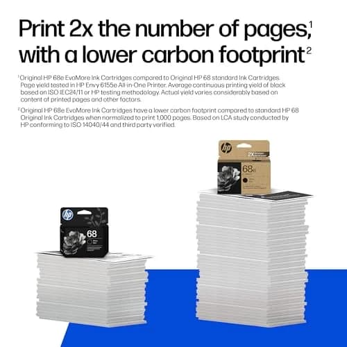 HP 68e EvoMore High Yield Black Ink Cartridge | 320 Pages | Carbon Neutral thumbnail 3