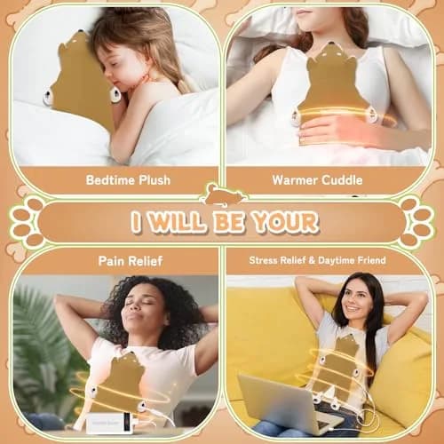 Auspicious beginning Shiba Inu Plush Heating Pad | USB Powered for Period Cramps & Neck Shoulder Pain Relief thumbnail 7